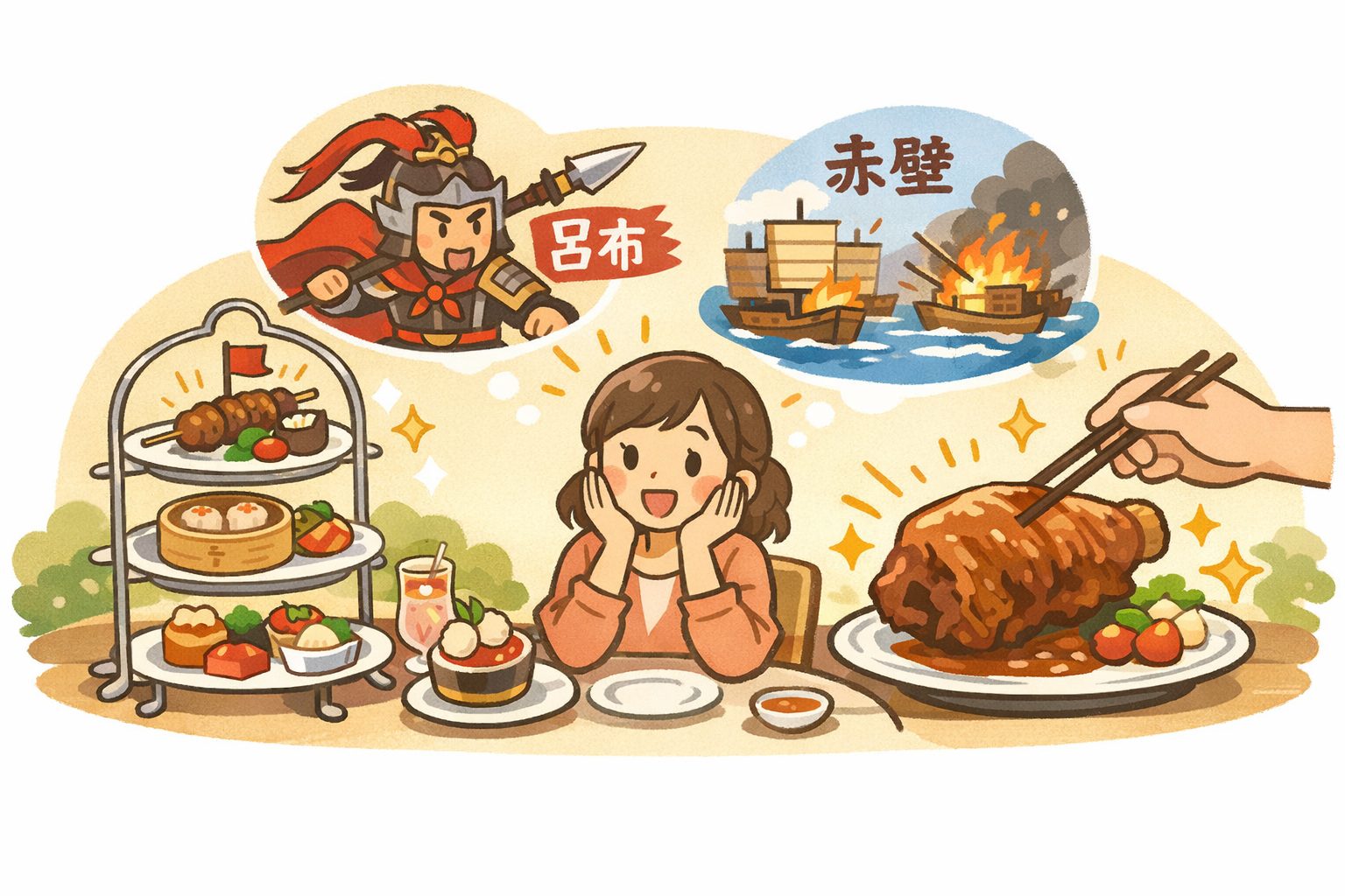 ヒルトン東京の「呂布の一撃」はなぜ目を引くのか　三国志アフタヌーンティーの大きすぎる名前