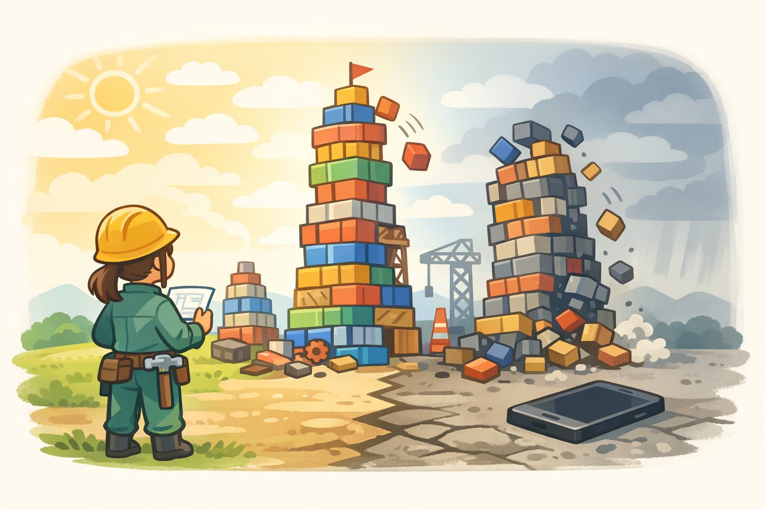 俺タワーの『積み直し』はなぜサービス終了で重く響くのか　継続そのものが止まるとき｜今後の見え方 止まるのは1本のアプリではなく、「積み直し」という態度である