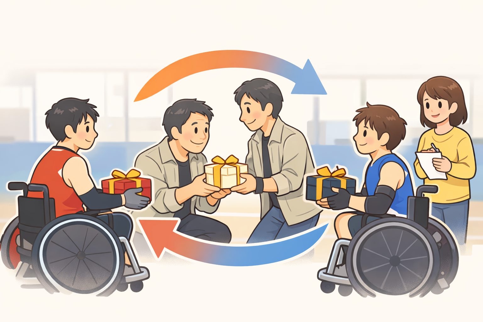 日曜劇場ギフトの「支える側」はなぜ強いのか　車いすラグビーが主役になる配置を読む｜GIFTは一方通行の贈り物ではない 「支える側」が入れ替わる