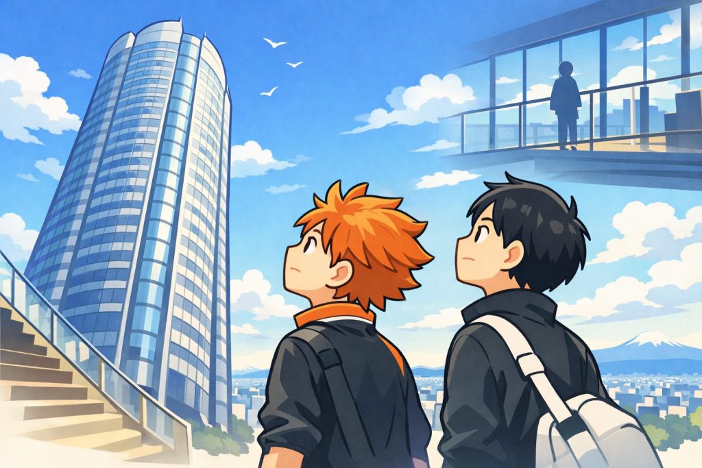 六本木ヒルズの「見上げ」はなぜハイキュー!!展に効くのか　52階が「頂の景色」を現実にする