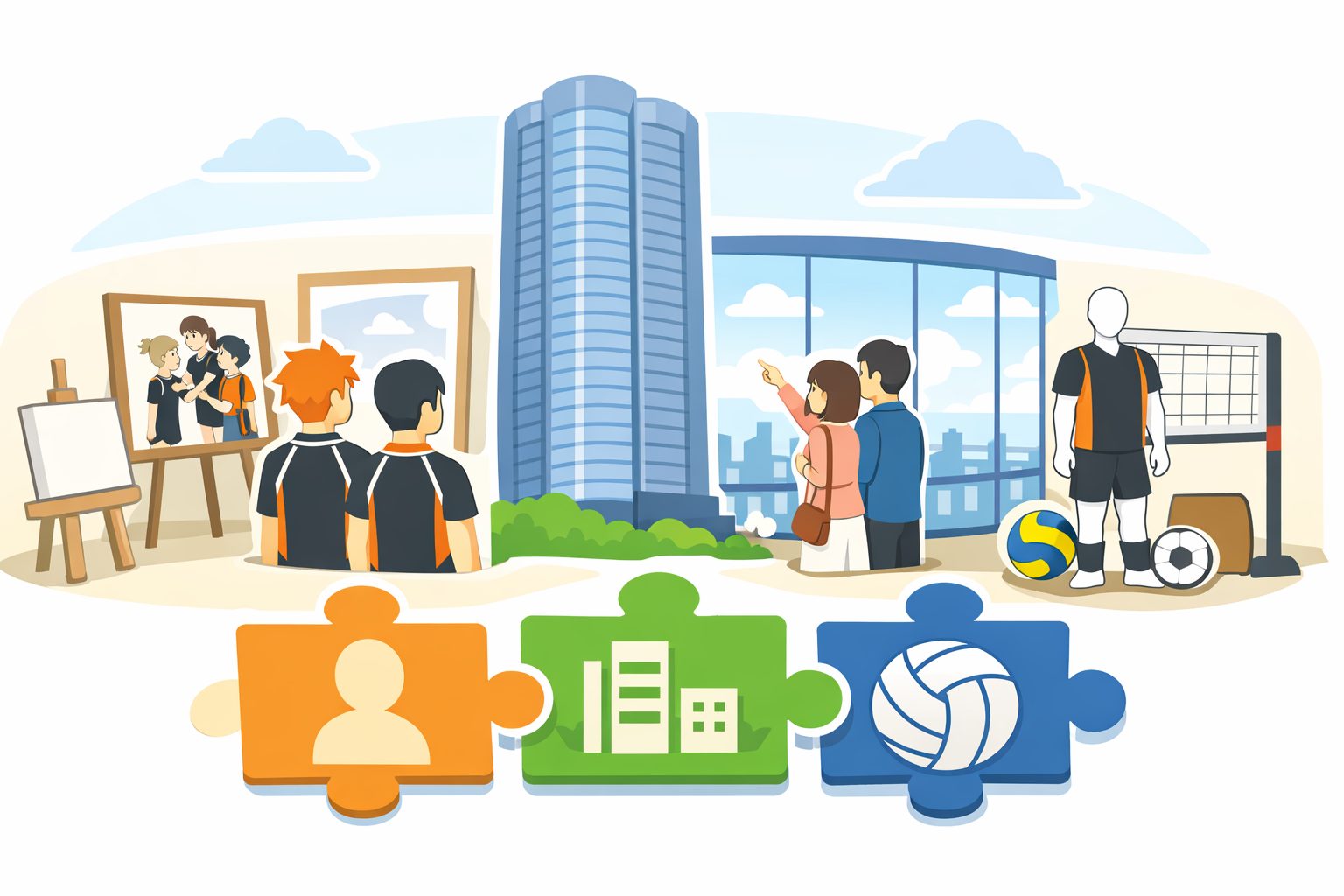 六本木ヒルズの「見上げ」はなぜハイキュー!!展に効くのか　52階が「頂の景色」を現実にする｜主要人物・団体・作品の要点整理