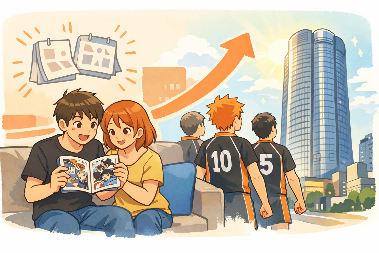 六本木ヒルズの「見上げ」はなぜハイキュー!!展に効くのか　52階が「頂の景色」を現実にする｜10月開催なのに、もう熱い 無料公開が「いま読み返す」導線を作った