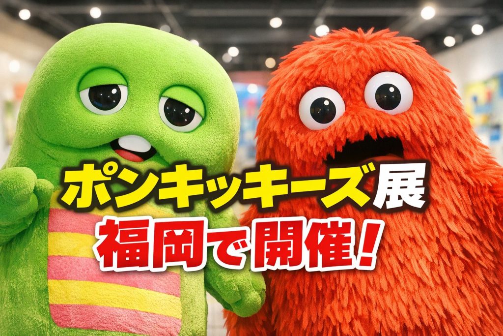 ポンキッキーズ展が福岡PARCOへ　ガチャピンとムックの記憶が展示室で動き出す