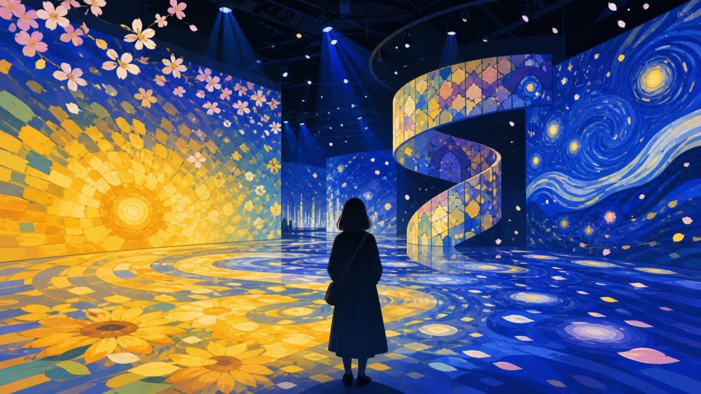 有明8階でゴッホを浴びる、RÊVE DES LUMIÈRESという光の夢