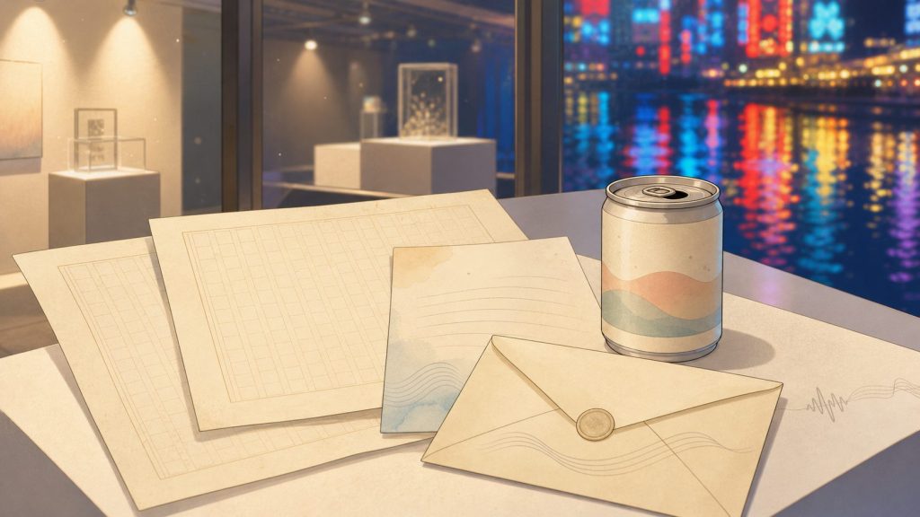 ヨルシカ『二人称展』大阪会場、道頓堀で“近さ”が紙とラベルになる